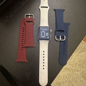 Apple Watch Series 3 w/multiple bands